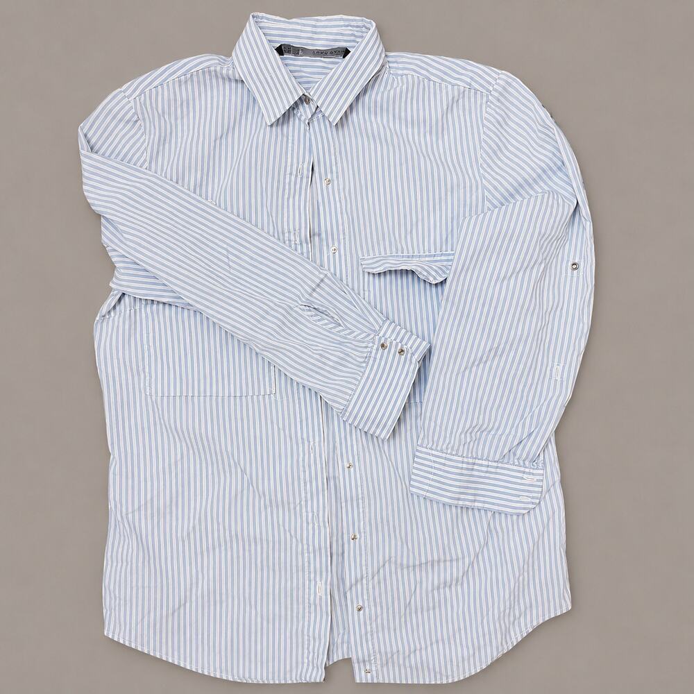 Zara Basics Women’s XS Striped Button Down